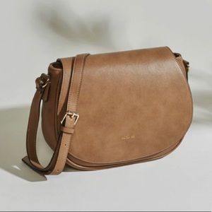 Angela Roi Tan Crossbody Saddle Bag